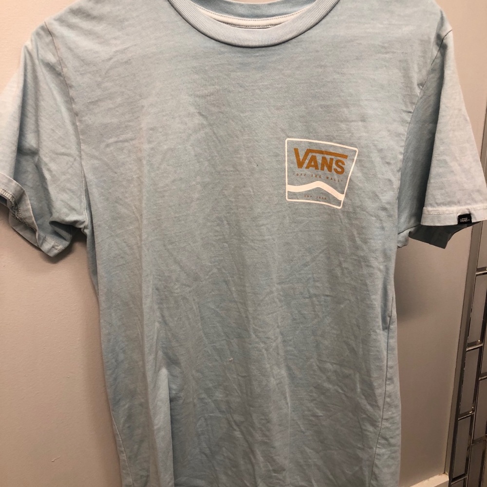 Vans light blue of the wall t-shirt